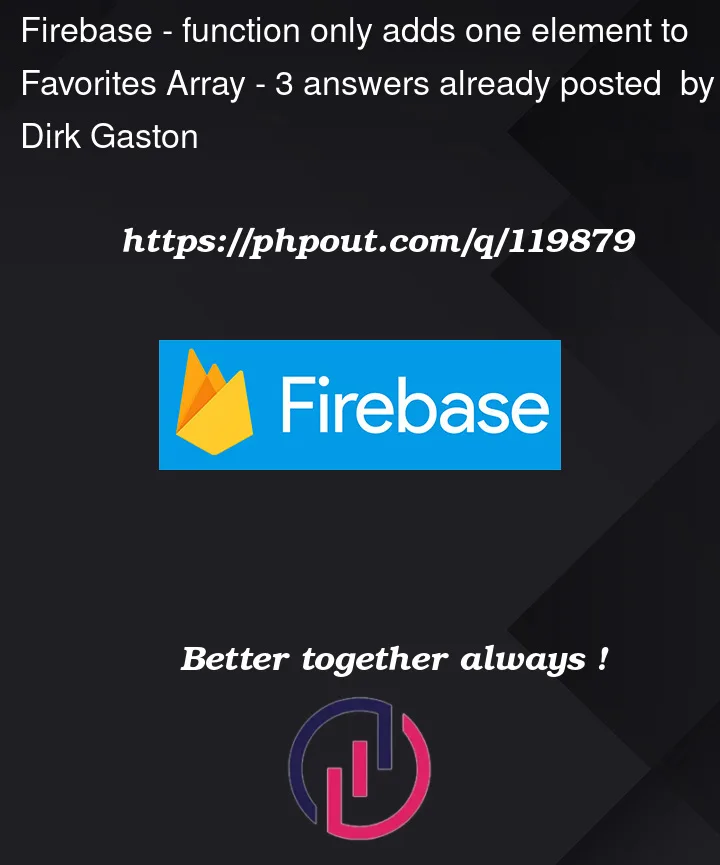 Question 119879 in Firebase