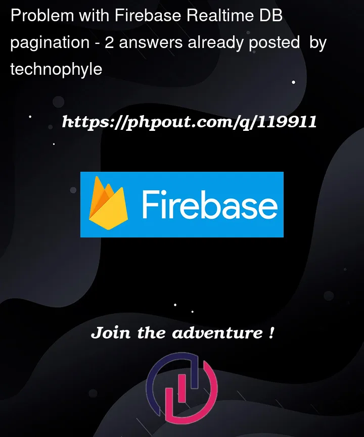 Question 119911 in Firebase