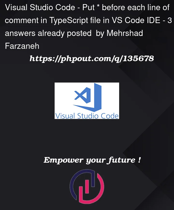 Question 135678 in Visual Studio Code