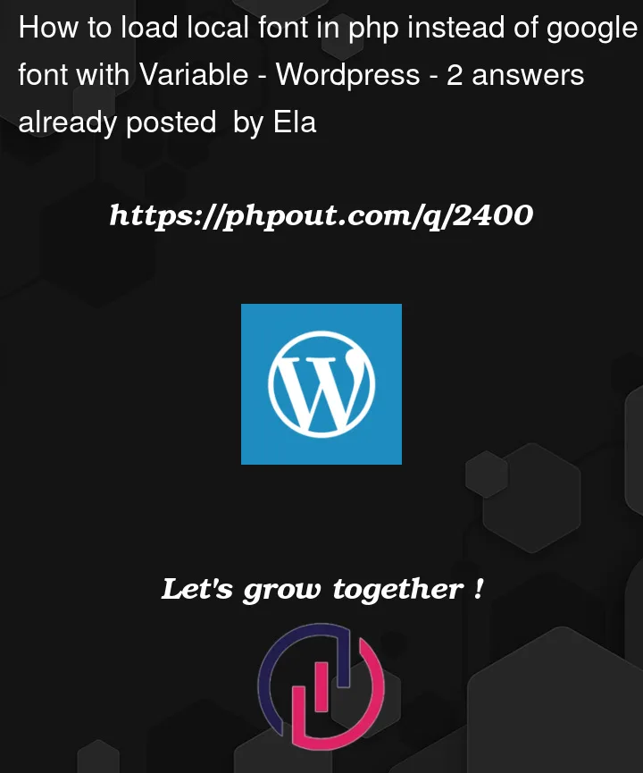 Question 2400 in Wordpress