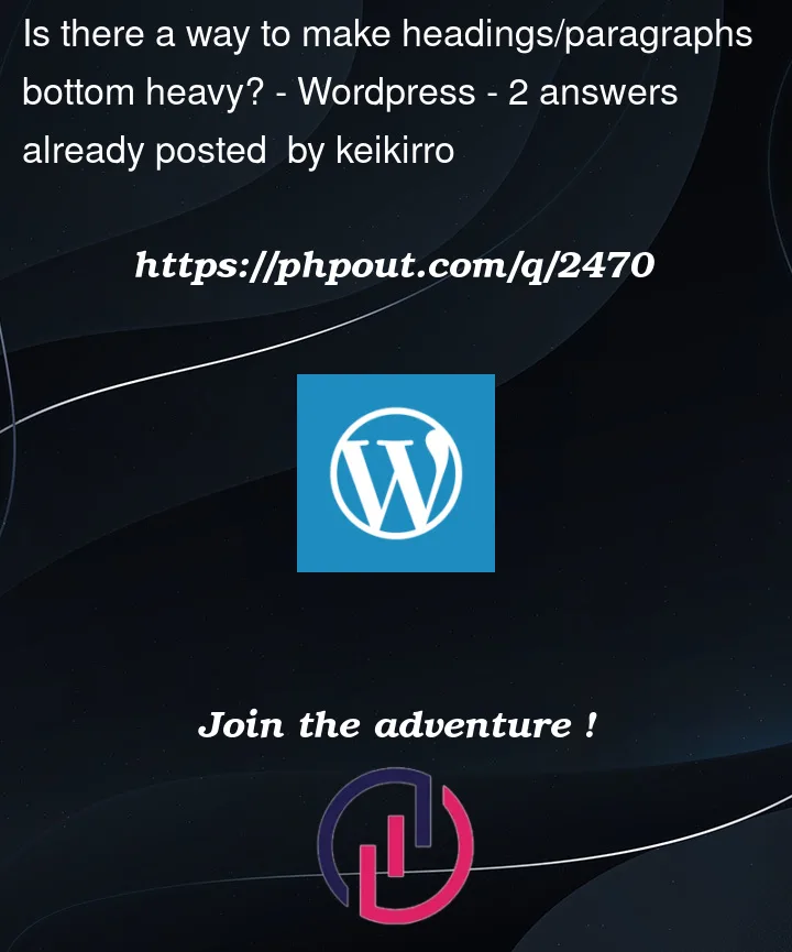 Question 2470 in Wordpress