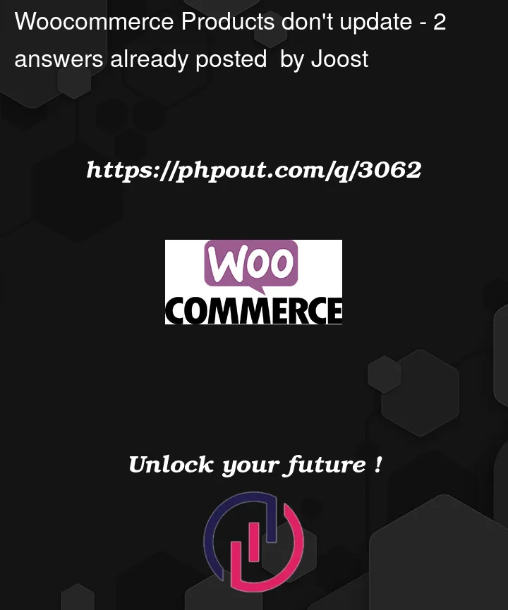 Question 3062 in Woocommerce