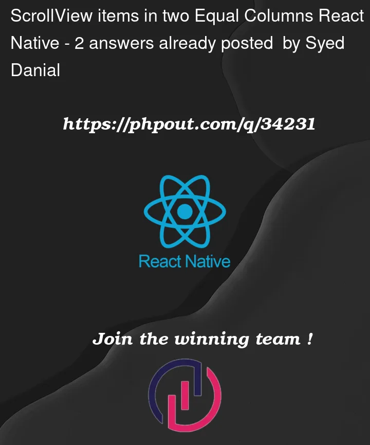 Question 34231 in React native