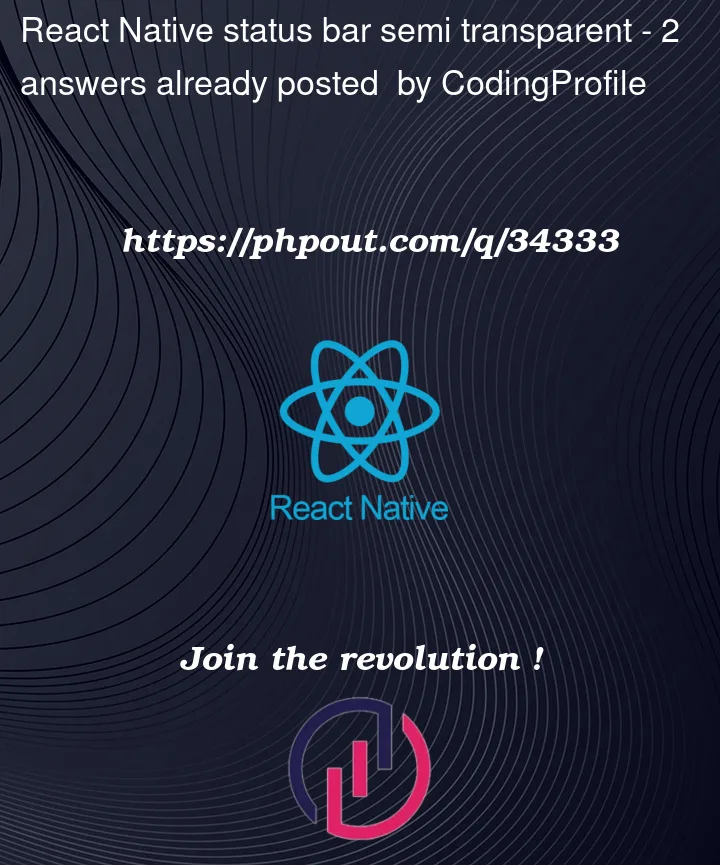 Question 34333 in React native