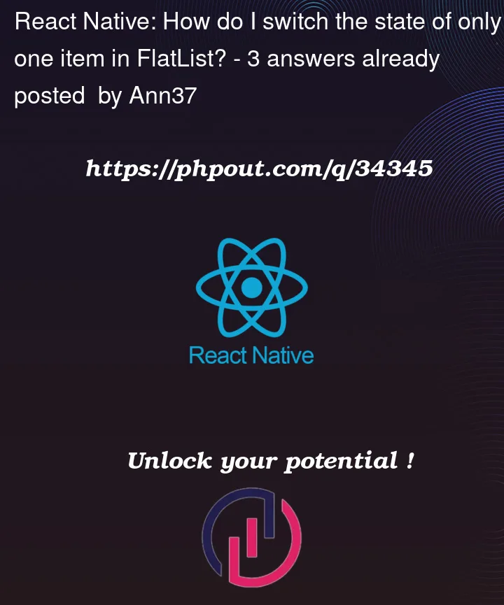 Question 34345 in React native