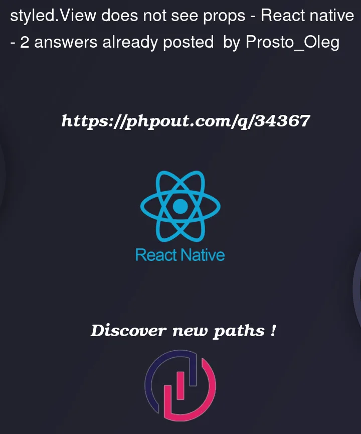 Question 34367 in React native