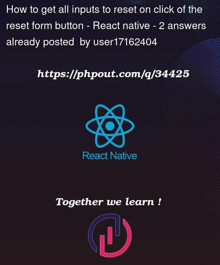 Question 34425 in React native