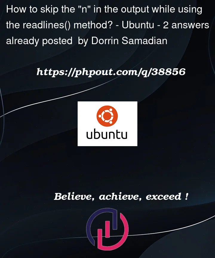 Question 38856 in Ubuntu