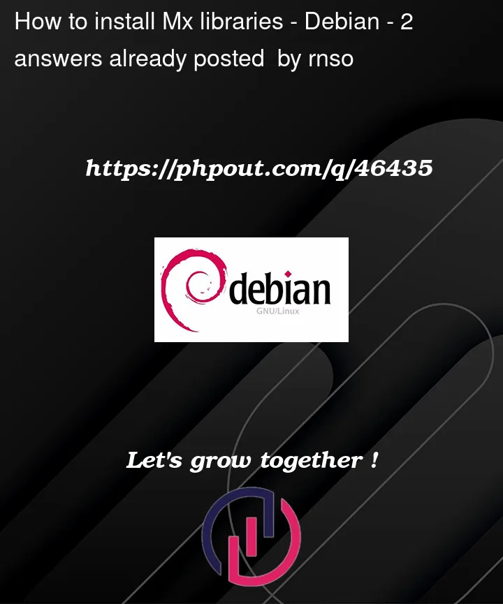 Question 46435 in Debian