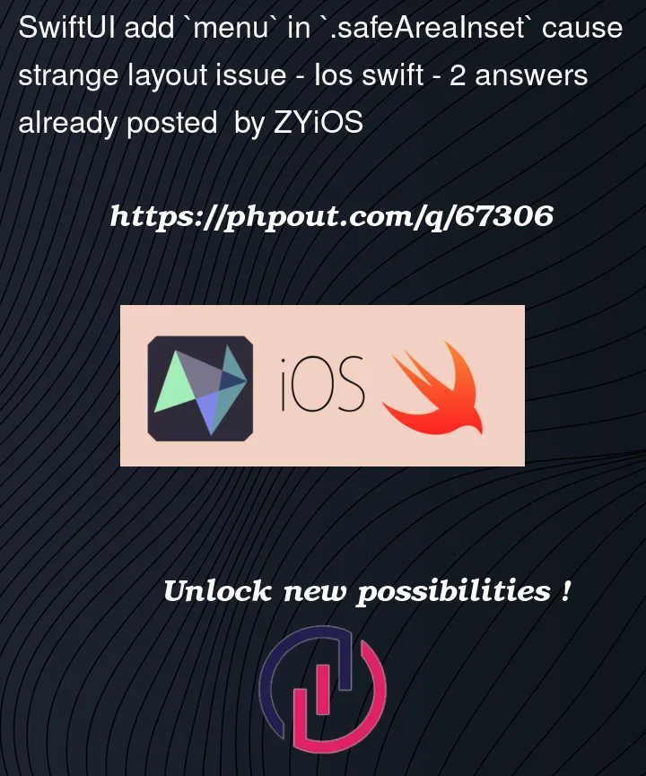 Question 67306 in IOS Swift