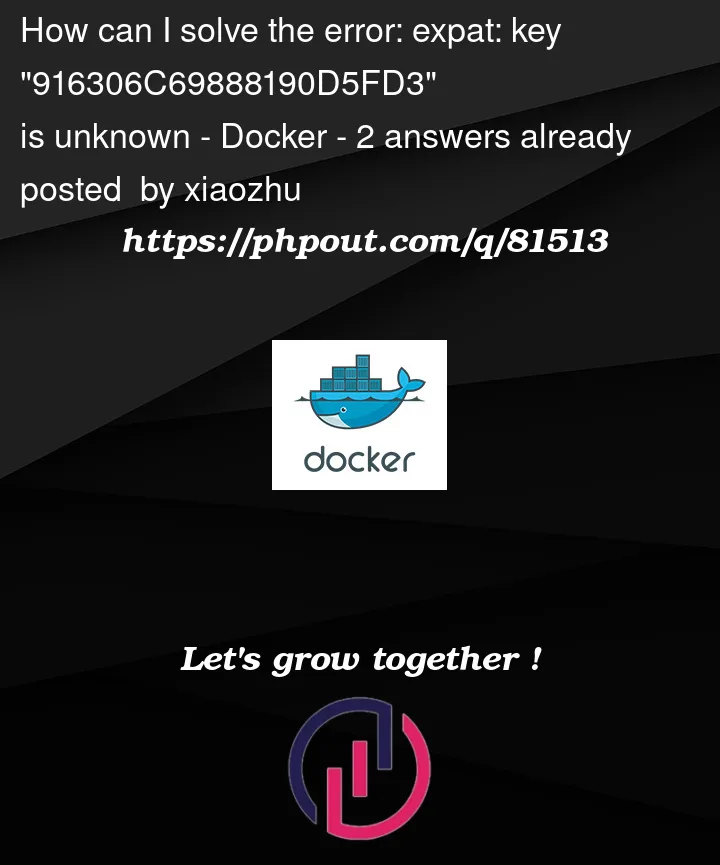 Question 81513 in Docker