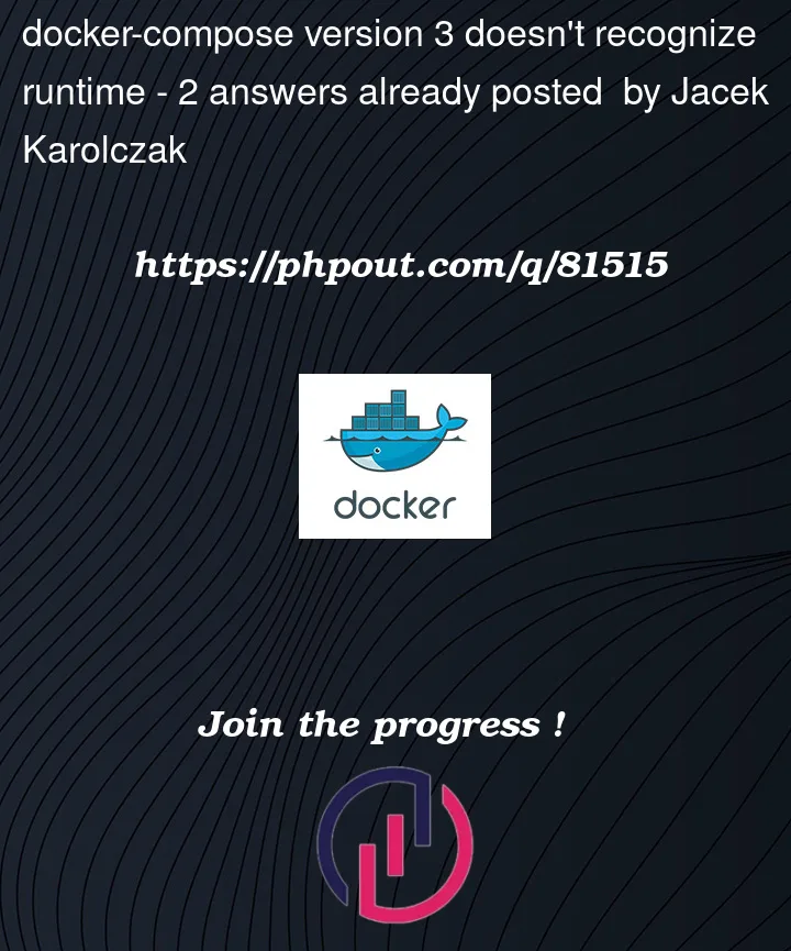 Question 81515 in Docker