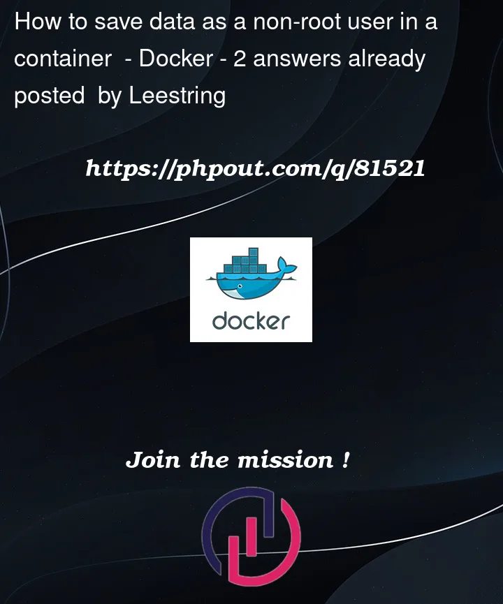 Question 81521 in Docker