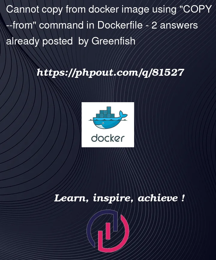 Question 81527 in Docker