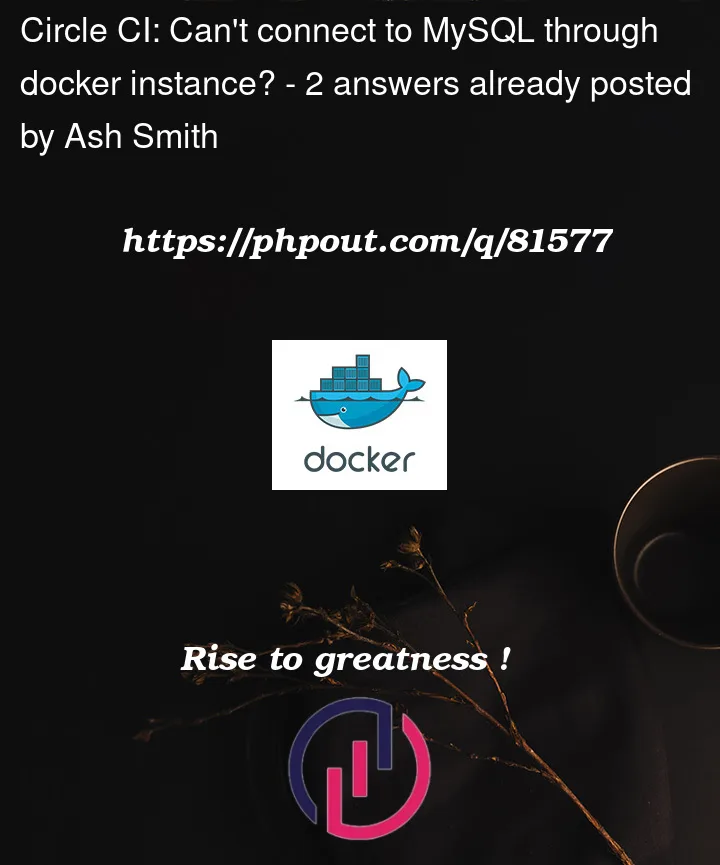 Question 81577 in Docker