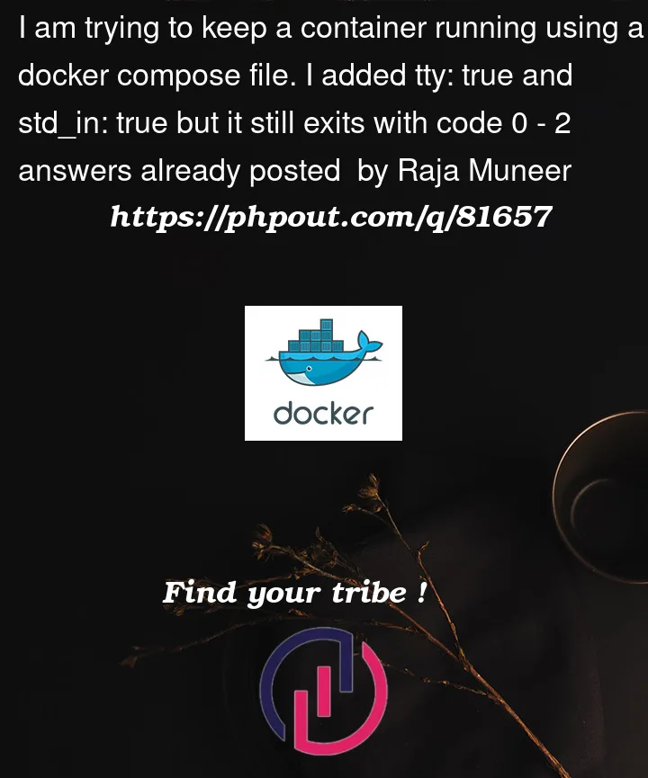 Question 81657 in Docker