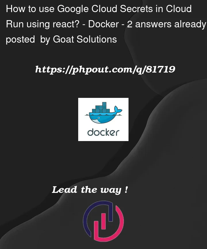 Question 81719 in Docker