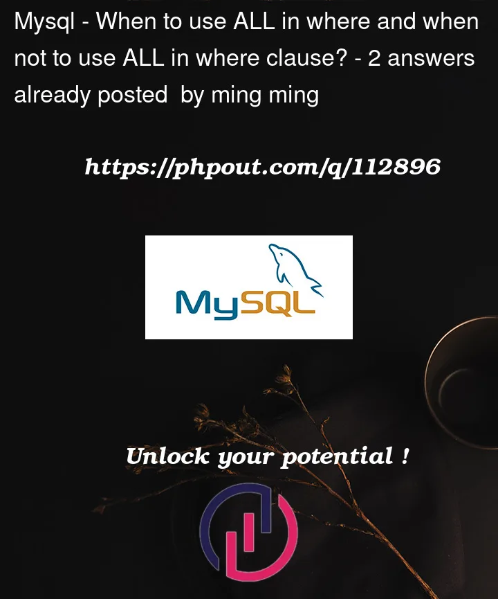 Question 112896 in Mysql