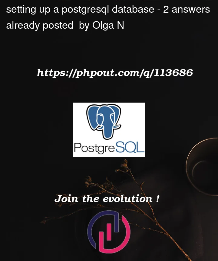 Question 113686 in PostgreSQL