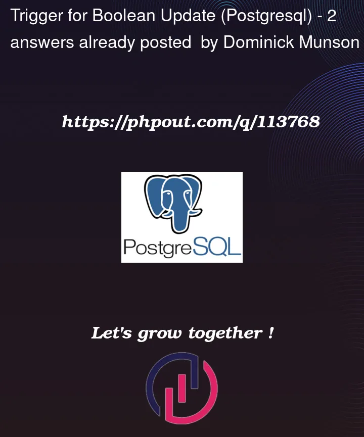 Question 113768 in PostgreSQL