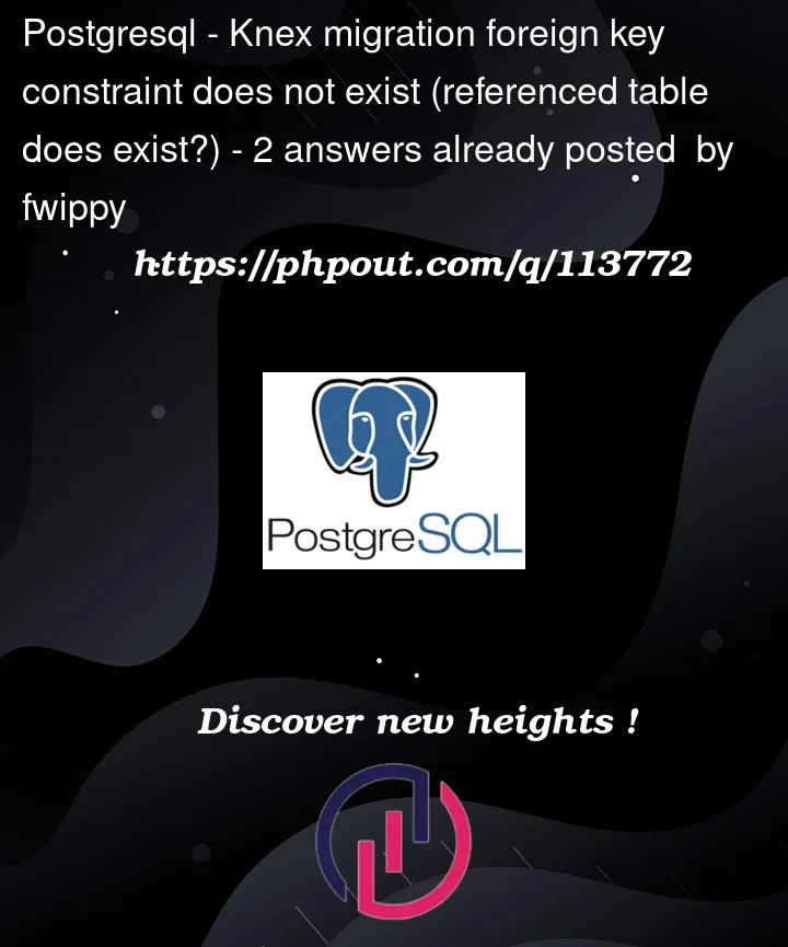 Question 113772 in PostgreSQL