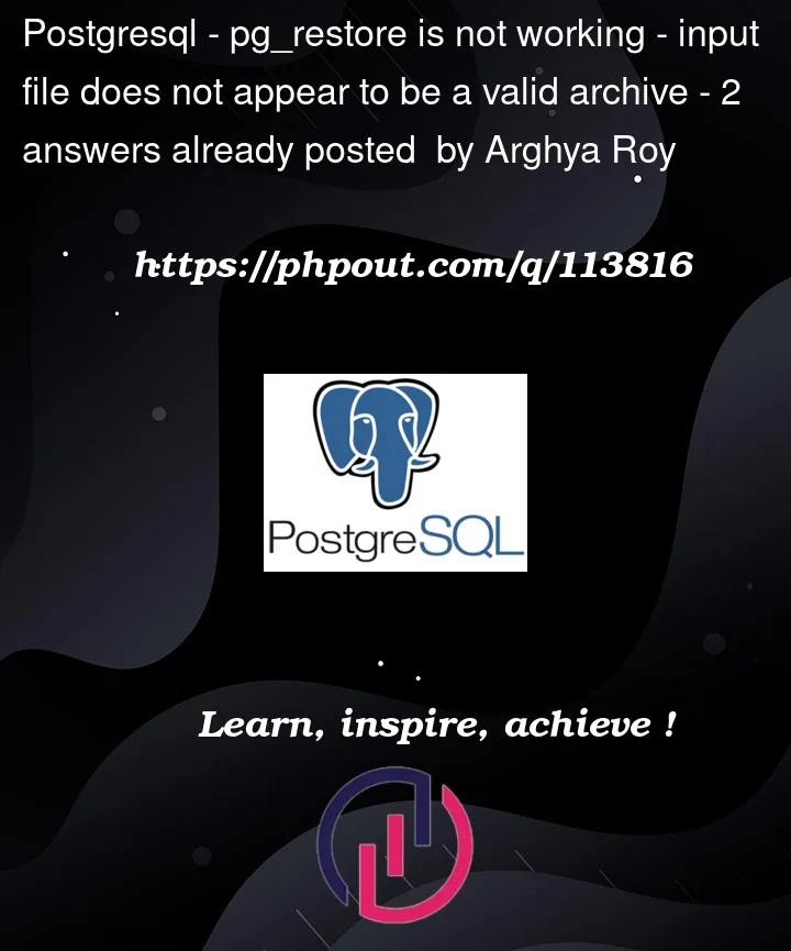 Question 113816 in PostgreSQL