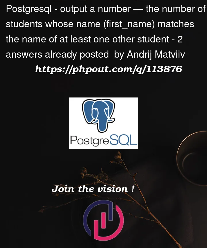 Question 113876 in PostgreSQL