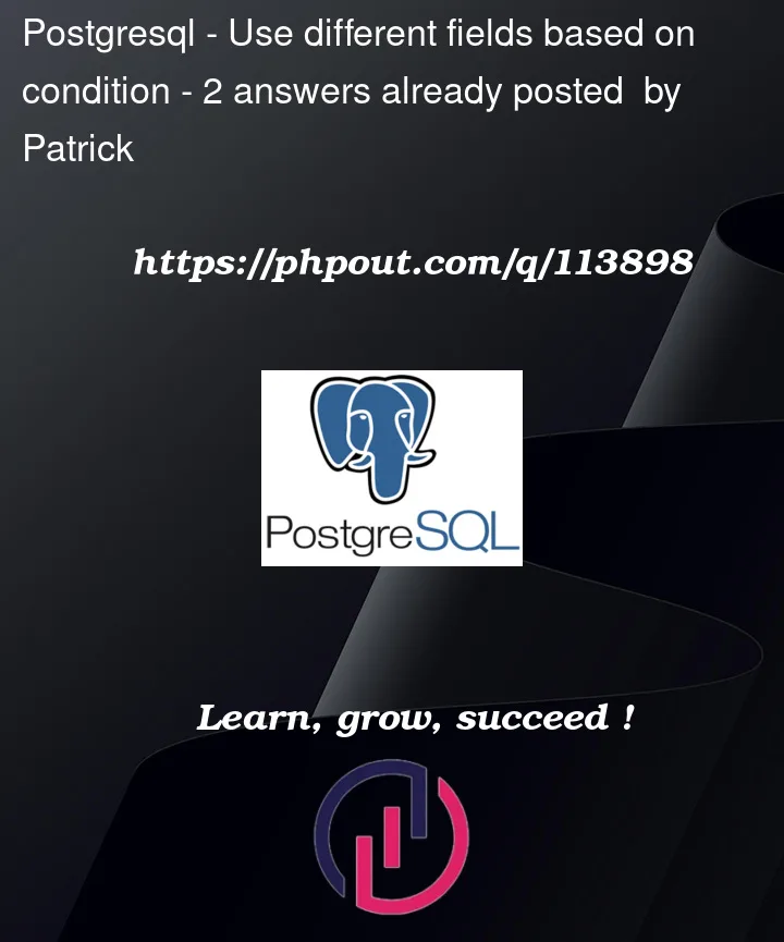 Question 113898 in PostgreSQL