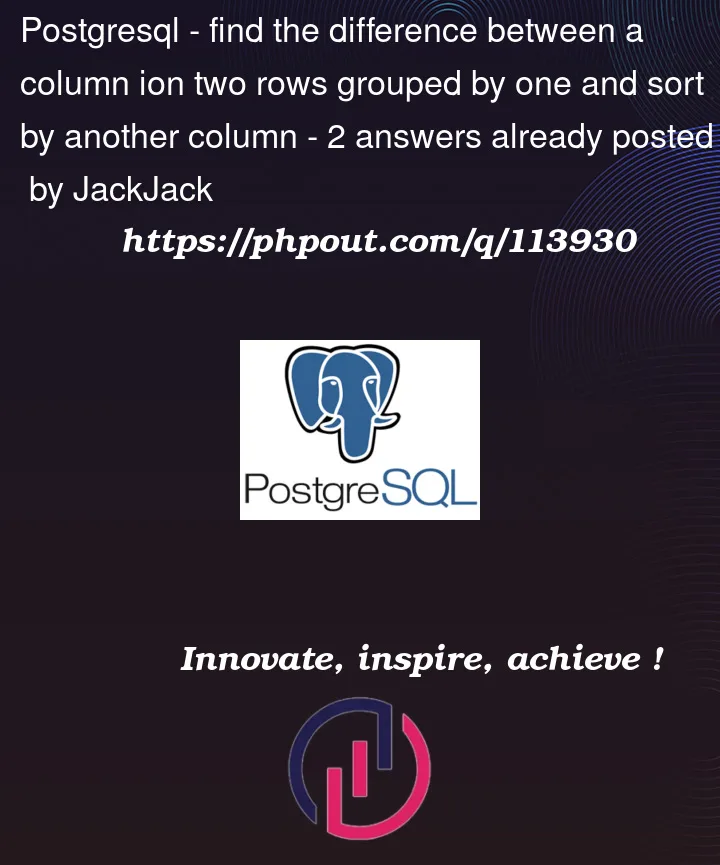 Question 113930 in PostgreSQL