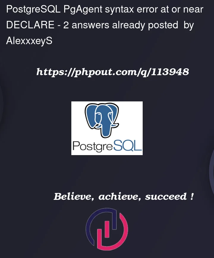 Question 113948 in PostgreSQL