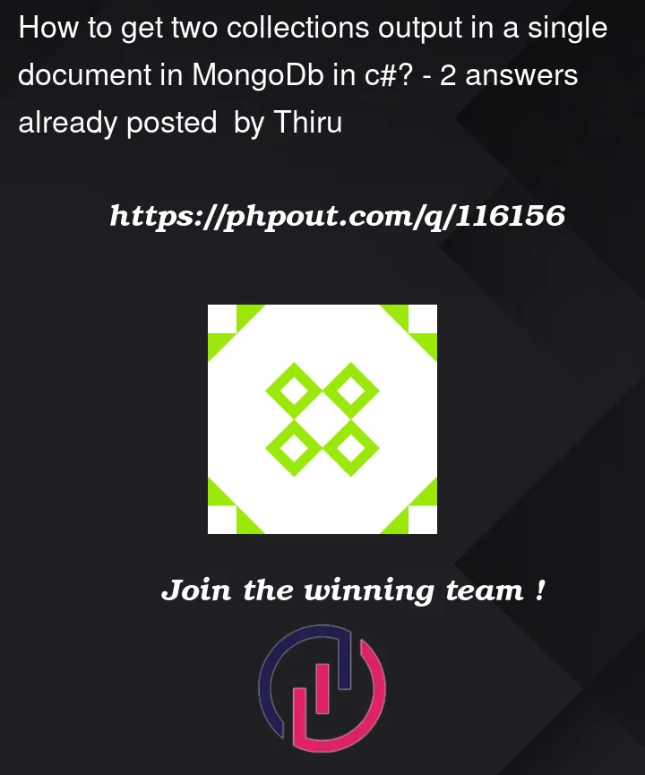 Question 116156 in Mongodb