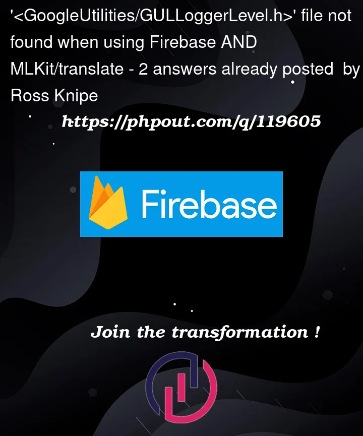 Question 119605 in Firebase