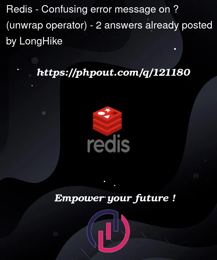 Question 121180 in Redis