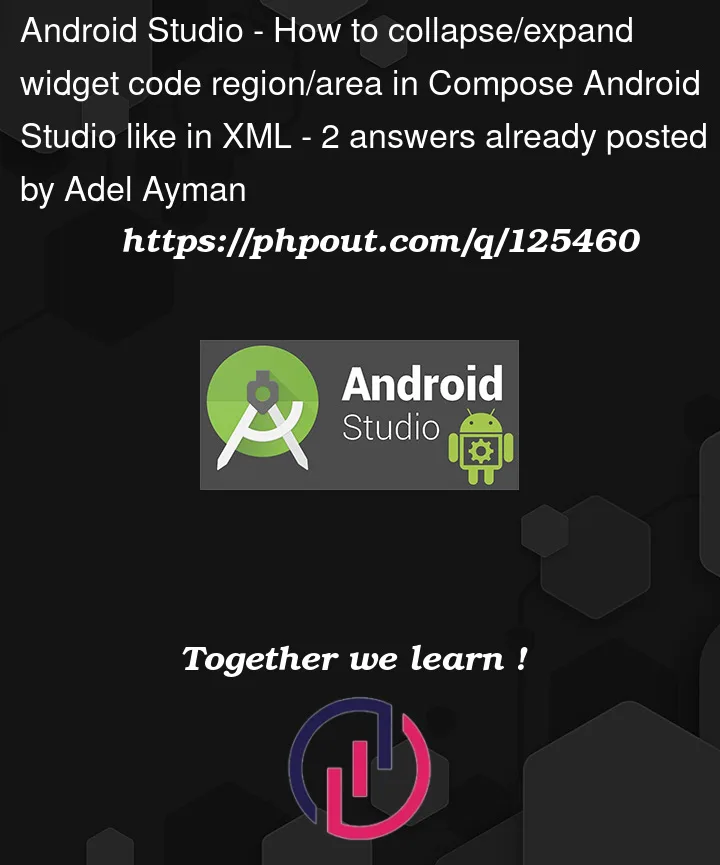 Question 125460 in Android Studio