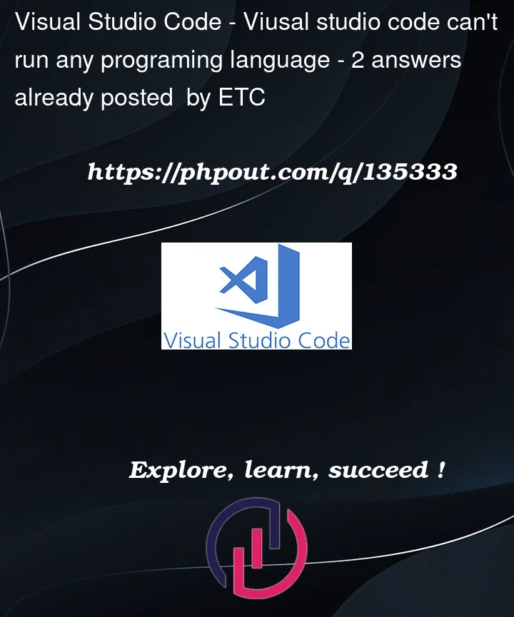 Question 135333 in Visual Studio Code