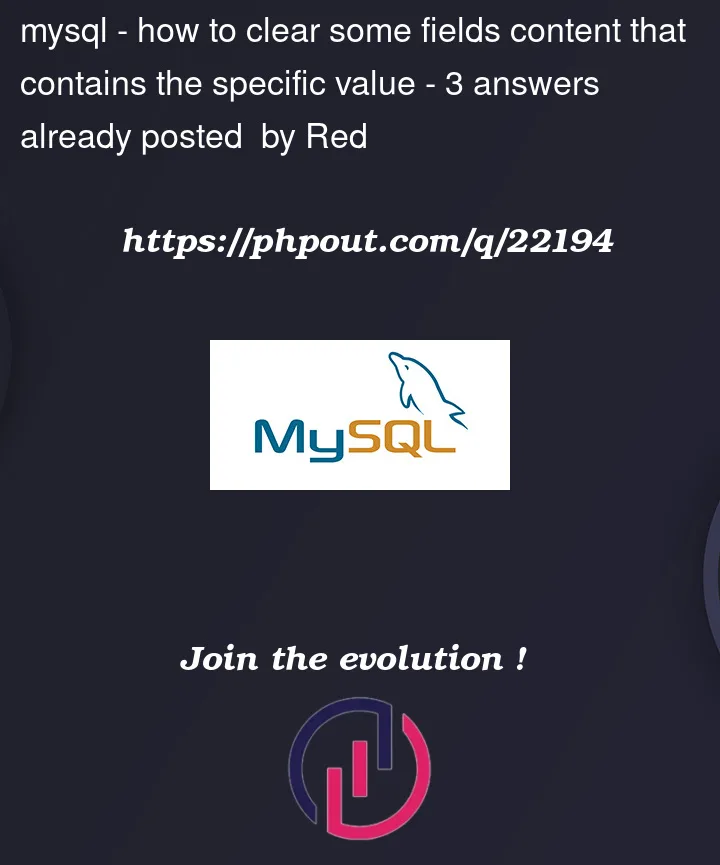 Question 22194 in Mysql