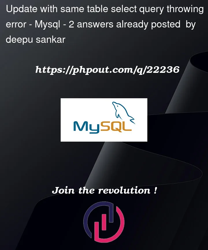 Question 22236 in Mysql