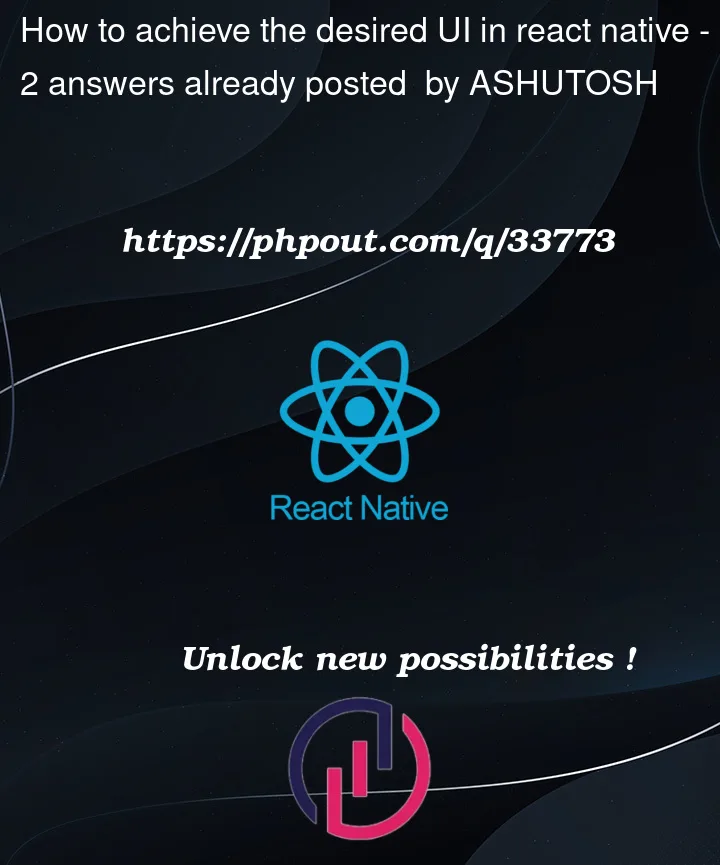 Question 33773 in React native