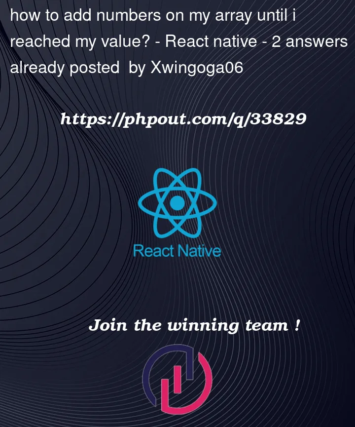 Question 33829 in React native