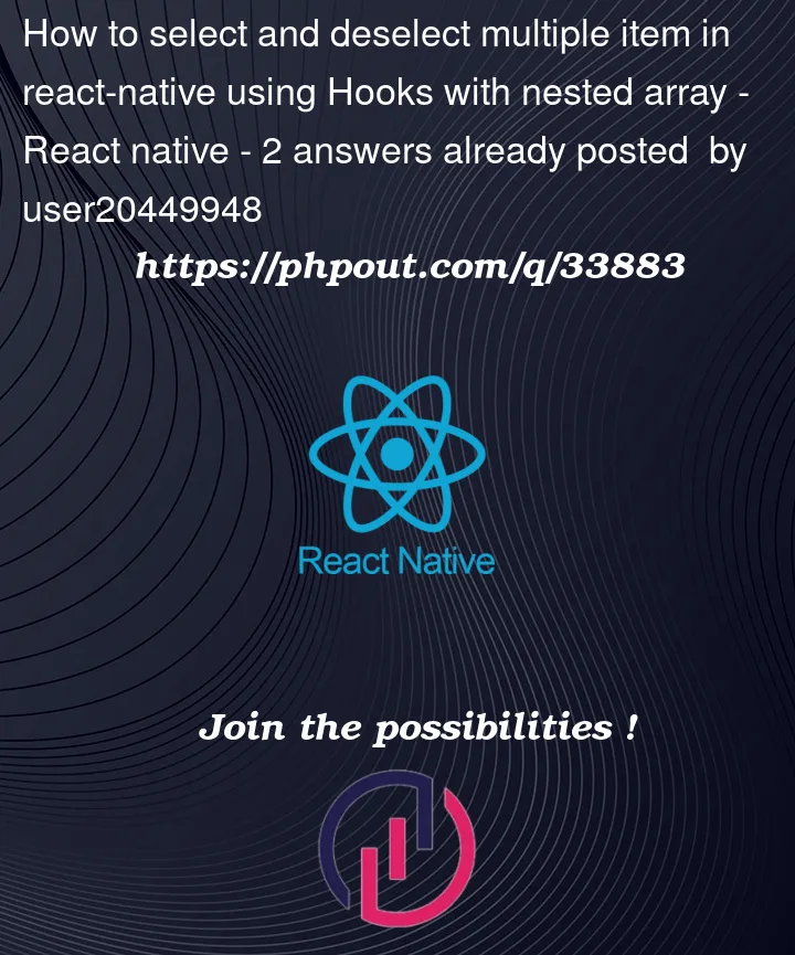 Question 33883 in React native