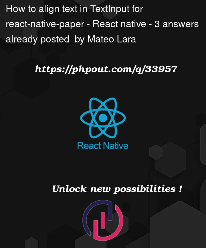 Question 33957 in React native