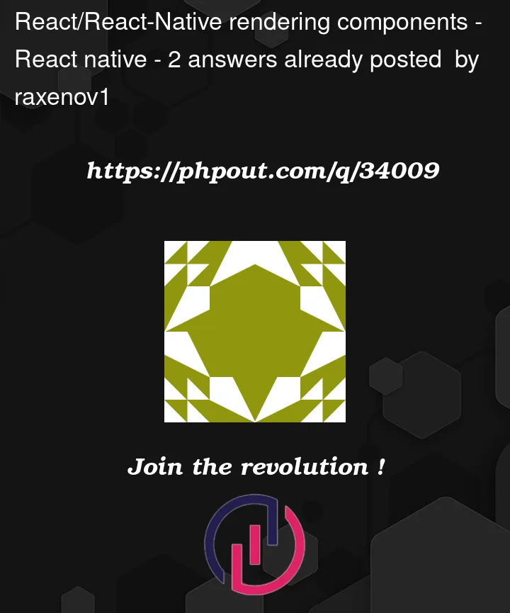 Question 34009 in React native