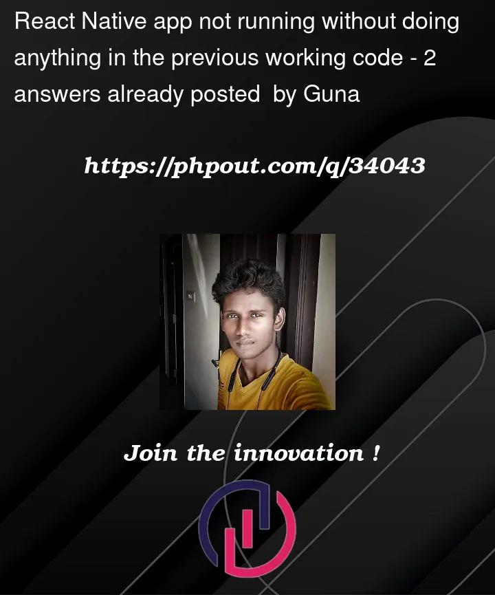 Question 34043 in React native