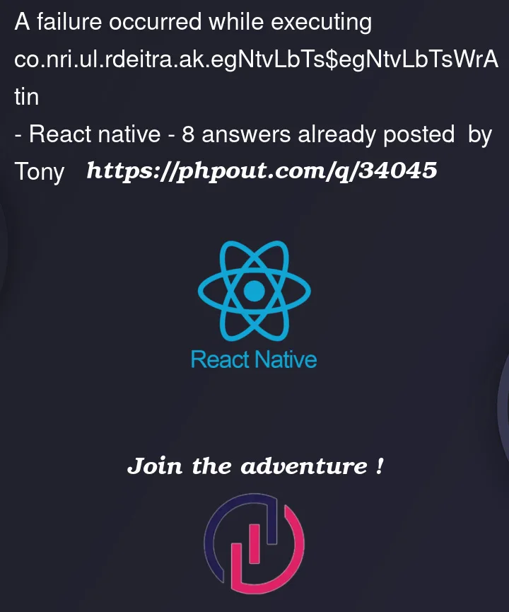Question 34045 in React native