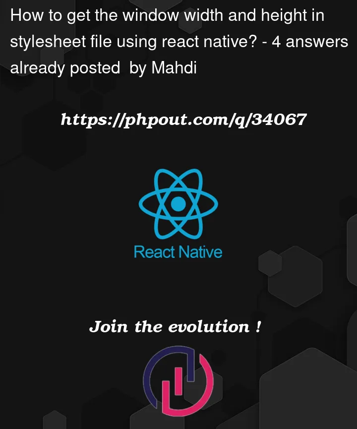 Question 34067 in React native