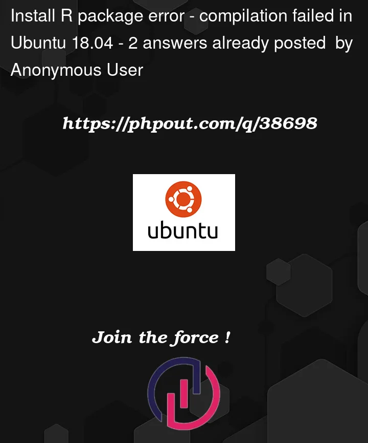 Question 38698 in Ubuntu