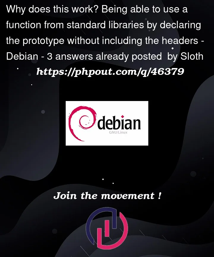 Question 46379 in Debian