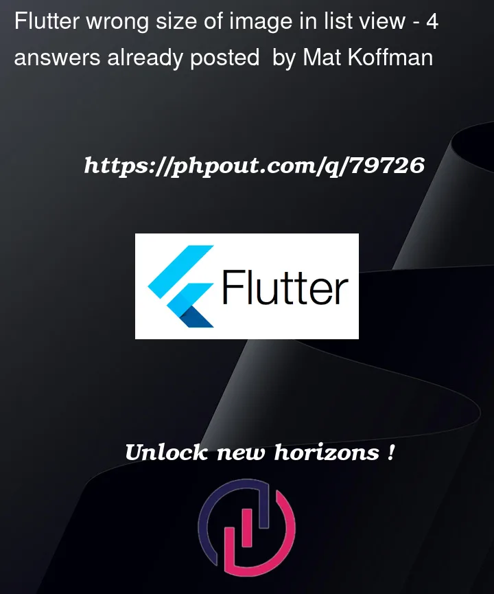 Question 79726 in Flutter