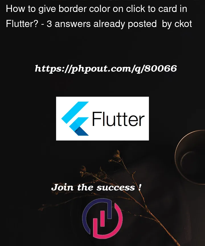 Question 80066 in Flutter