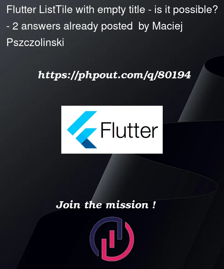 Question 80194 in Flutter
